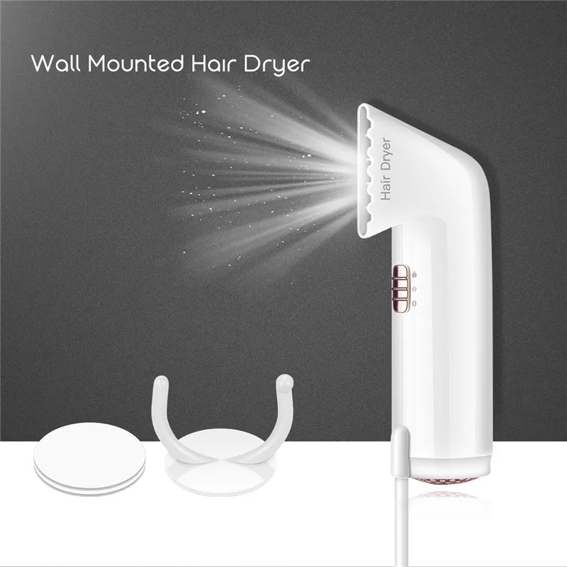 

CkeyiN Portable Hair Dryer Wall Mounted Hair Dryer for Bathroom Hotel Electric Hair Blow Dryer Hot Wind Low Noise Hairdryer 45