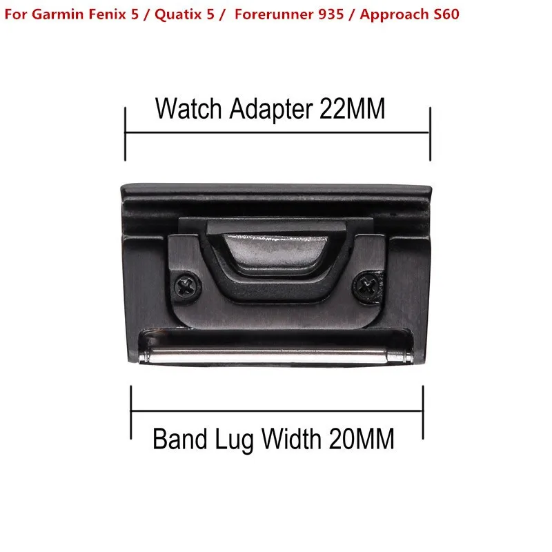 26 мм 22 мм быстросъемный нейлоновый ремешок на липучке для Garmin Fenix 3/Fenix 3 HR/Fenix 5 5X forerunner 935 ремешок для наручных часов - Цвет: Quick release 2pcs