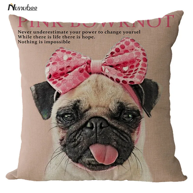 CushionCover Funny Bad Dog Pillow Animal Decor Throw PillowCases Living