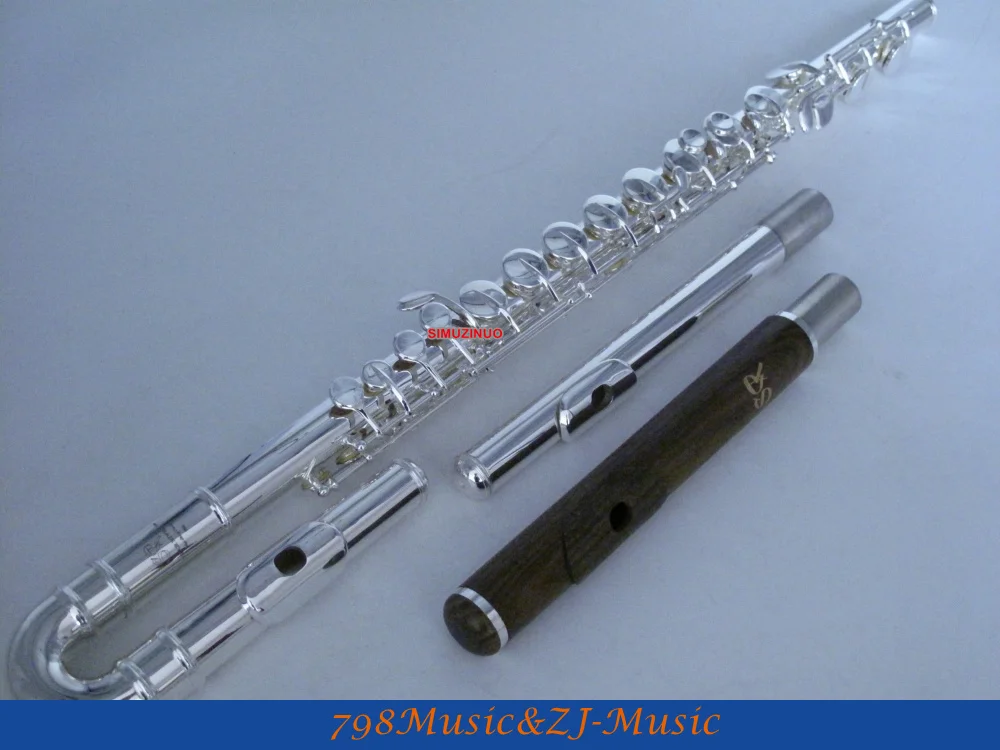 

Professsional Alto Flute-G key-Silver Plated-AND Green Sandalwood HEADJOINT-3 HEADJOINTS With Case