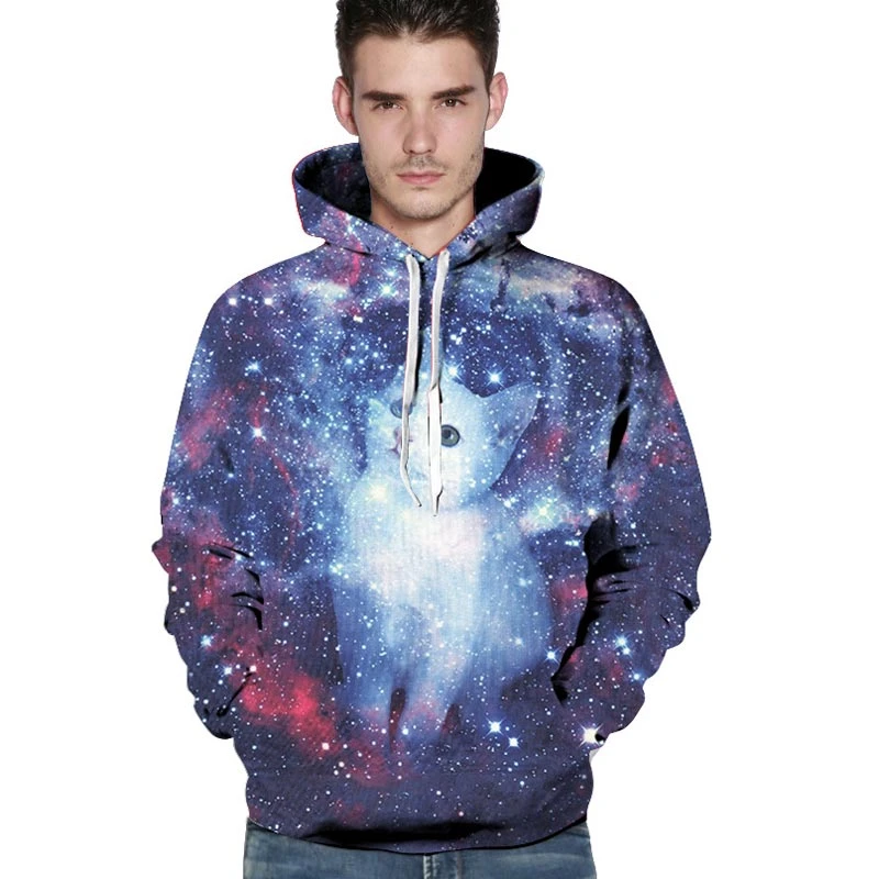 Men Women Unisex Galaxy Space 3D Print Jumper Hoodie Sweatshirt Hoodies Pullover