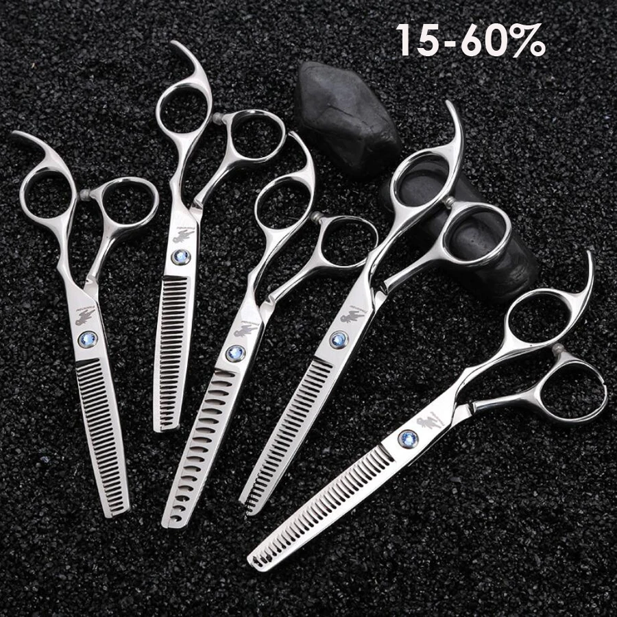 

440C High-end hair thinning scissors professional barber hairdressing thinning scissors Teeth cut shears thinning rate 15%-60%