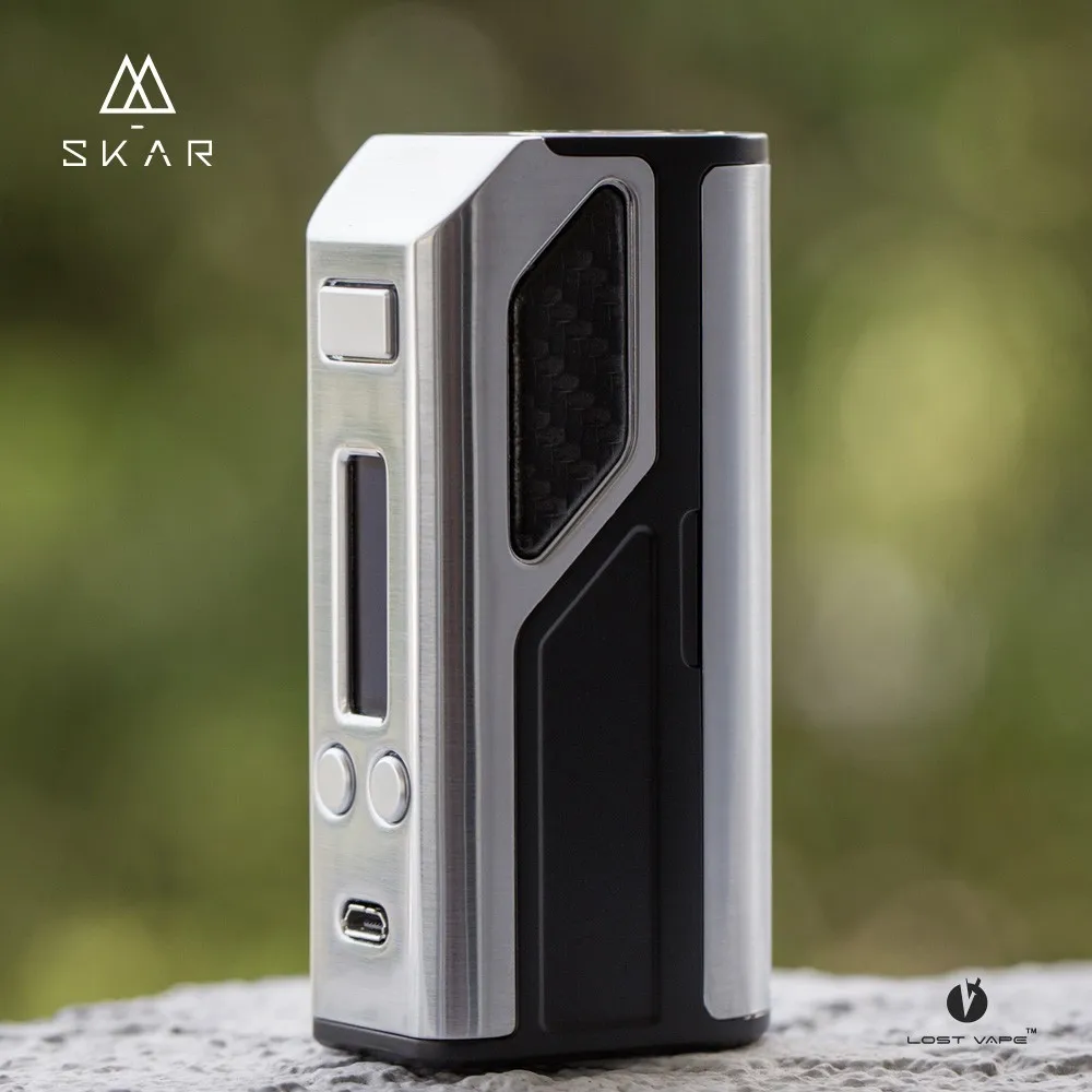 100% Original Lost Vape Skar DNA75 TC Box Mod Electronic Cigarette LOSTVAPE Evolv DNA 75W Mods DNA 75 Chip Vape Mod in Stock