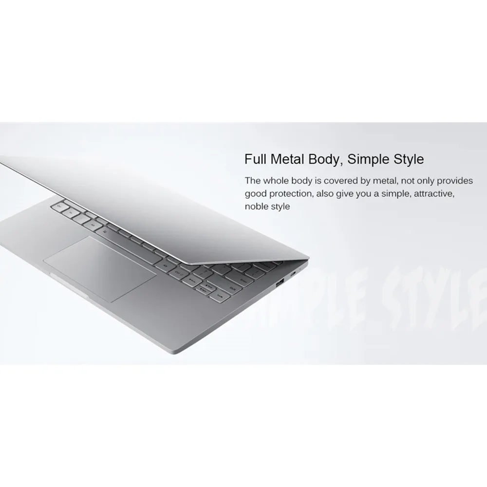 Xiaomi Mi Air Laptop 12.5 Inch Ultra Thin Windows 10 Intel Core M3 - 8100Y 4GB 128GB Backlit Keyboard HDMI Fast Charger Notebook