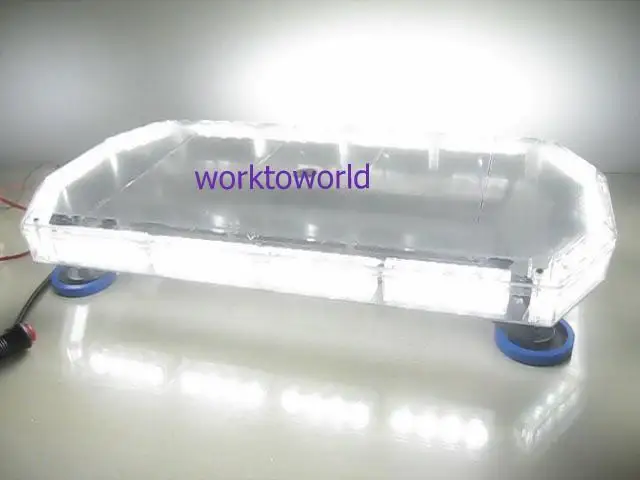 Emergency Warning Strobe Flash Waterproof Magnet Light 56 Leds Lightbar 23&quotWhite | Автомобили и мотоциклы