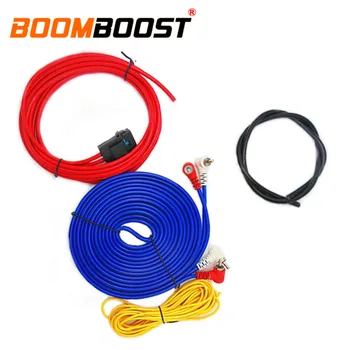 

4m length Wiring Amplifier Subwoofer Speaker Car Audio Wire 60W Professional Installation Wires Cables Kit