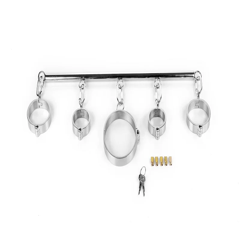 Removable stainless steel metal bdsm bondage collar handcuffs ankles slave restraint SM erotic couples adult game Sex toys removable stainless steel metal bdsm bondage handcuffs ankle slave restraint sm erotic couples adult game sex toys