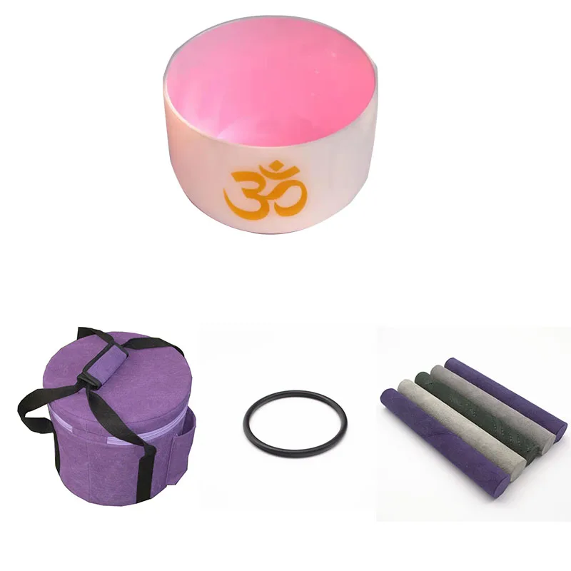 

HF 9 inches or 10 inches Painted Singingr Frosted Bowl With OM Any Note CDEFGABC# Customizable For Yoga With Bag