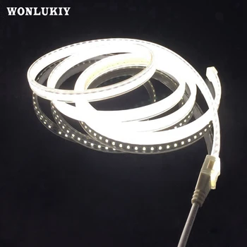

Flexible Waterproof Led Strip Light 2835 SMD AC220V with EU Power Plug 120 Led/M High Brightness Outdoor Indoor Tape Lamp