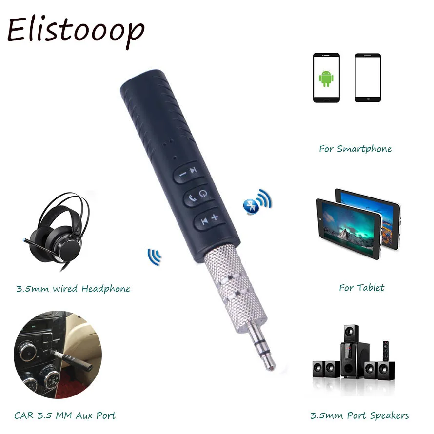 

Wireless Bluetooth Car Aux Receiver Adapter 3.5mm jack Bluetooth Handsfree Car Kit Aux Bluetooth4.1 A2DP Audio Music Receiver