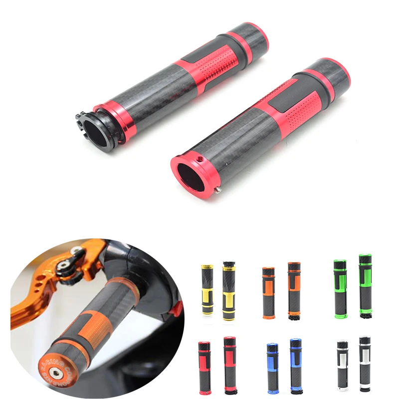 for Universal 22mm 7 8 motorbike scooter CNC handlebar Motorcycle Rubber Handle Bar Hand Grips For