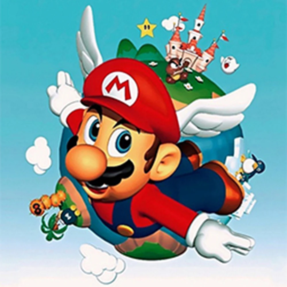 

New 100% DIY Diamond Painting Cartoon Super Mario Cross Stitch diamond embroidery rhinestone cross stitch children decor gifts