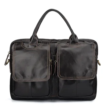 

New Bag Men's Genuine Leather Briefcase Male Man Laptop Bag Natural Leather For Men Messenger Bags Men's Shoulder Bag
