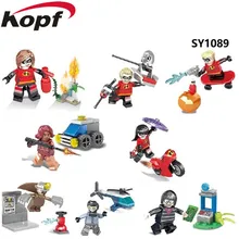 Blocos de construção de Super Heróis The Incredibles Elástica Gama Jack Frozone SY1089 Bonecas Modelo Conjunto de Tijolos Brinquedos para as crianças