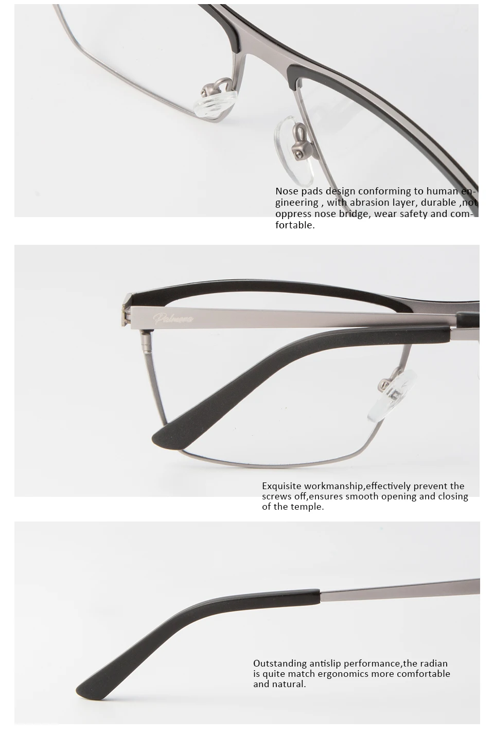 FEIDA металлический каркас очки модные полуботинки обод компьютер Ясно рецепт близорукость оптического оправы для Для мужчин простой Стиль
