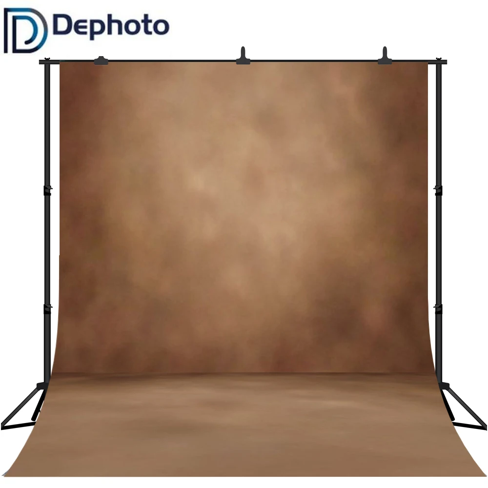 Dephoto коричневый однотонный Ретро фон для фотосъемки абстрактная компьютерная