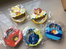 2pcs/lot baby cartoon wooden rattle toys/ Kids Child music instrumental for infant animal bed rattles with rings, free shipping