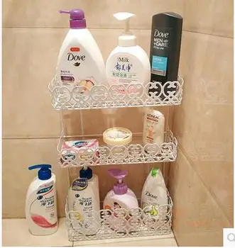 

Tieyi bathroom corner toilet kitchen can hang a square storage rack for three floors
