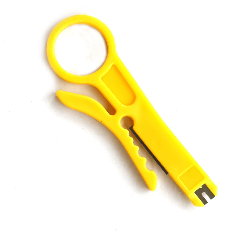 lan wire tracer 5pcs Professional Hot Sale Yellow Mini Strippers Network Cable Plier 9cm UTP STP Cable Cutter Telephone Wire Stripper RJ45 tool network wire tester
