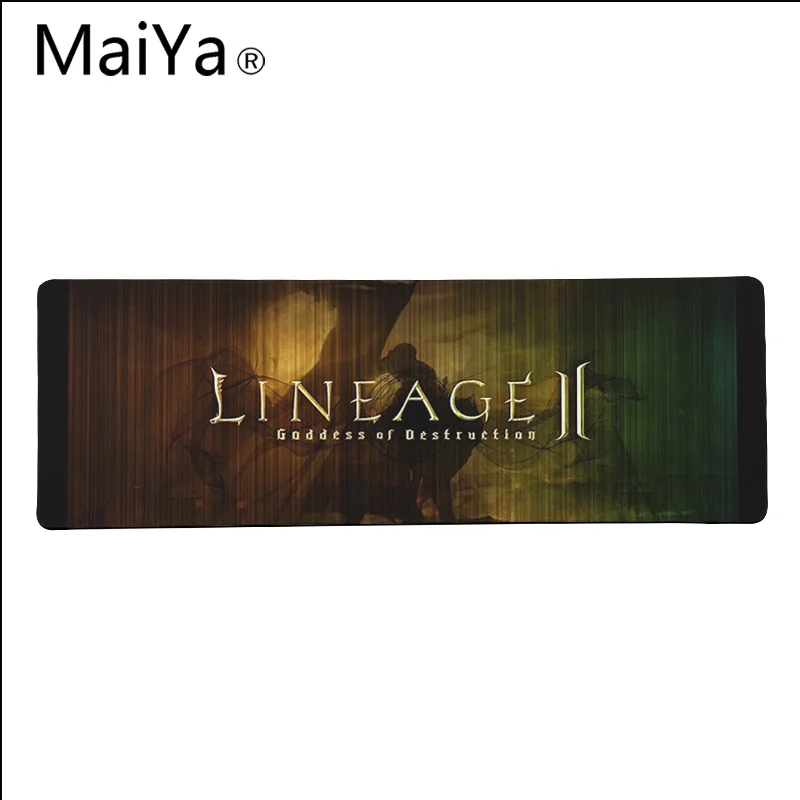 Maiya Высокое Качество Игровой Lineage 2 DIY дизайн игровой с узором коврик для мыши большой коврик для мыши клавиатуры коврик - Цвет: Lock Edge 40X90cm