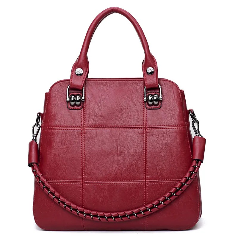 Women Handbag Large Capacity Shoulder Crossbody Bags for Women 2018 brand Simple design handbags Soft PU Leather big Totes sac Women Handbag Large Capacity Shoulder Crossbody Bags for Women 2018 brand Simple design handbags Soft PU Leather big Totes sac