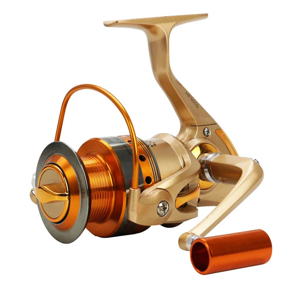 

New Saltwater Spinning Fishing Reel 500-9000 Series Metal Spool Carp Fishing Reels Coil Wheel Tackles 12BB