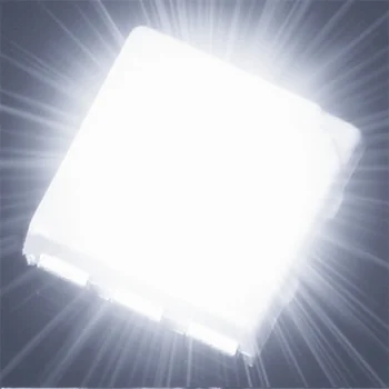 

100pcs/lot white 5050 SMD SMT Light Emitting Diodes Lamp Bead For Car DIY PLCC-6