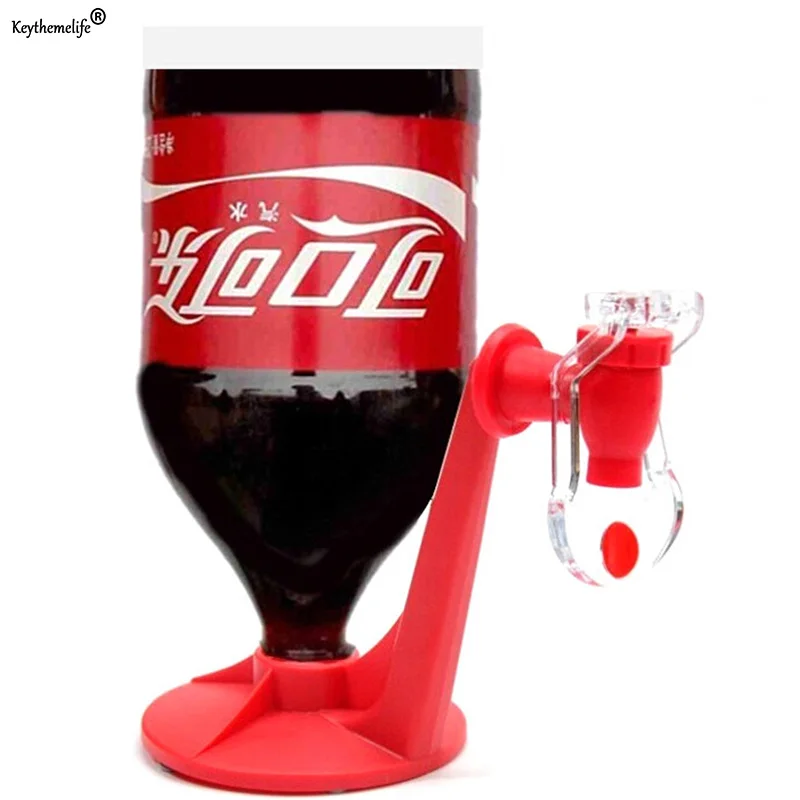 Красный вверх ногами питьевой фонтаны Cola переключатель напитка поилки ручной давление автоматический кухня дозаторы