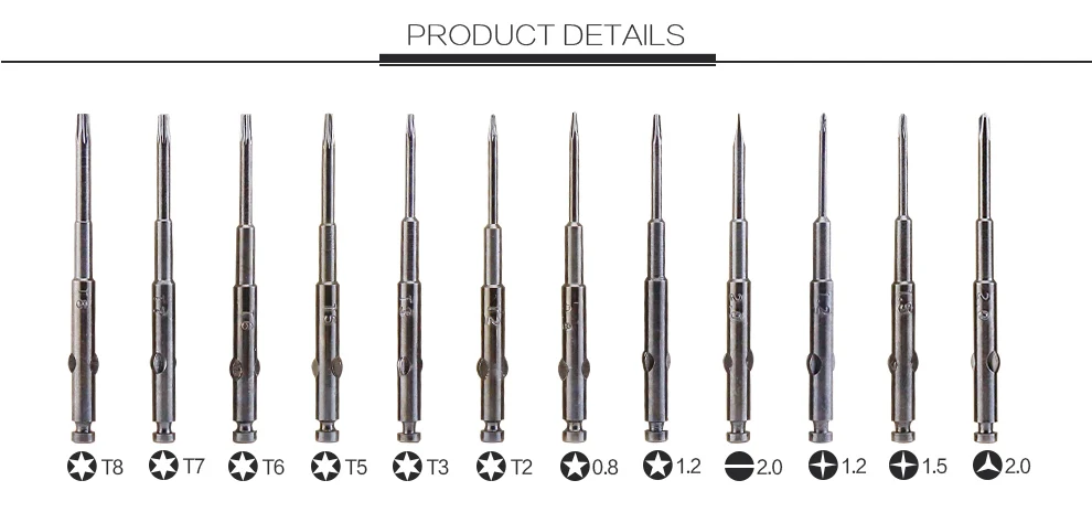 BST-633C Набор отверток 13 в 1 Torx многофункциональный инструмент для ремонта открывания Набор прецизионных отверток для телефонов планшетных ПК