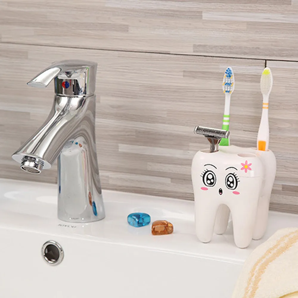 

ISHOWTIENDA Fashion 2018 Hot Sale Dental Toothbrush Holder Lovely Cartoon Toothbrush Holder Sanitary Ware Dental Gift