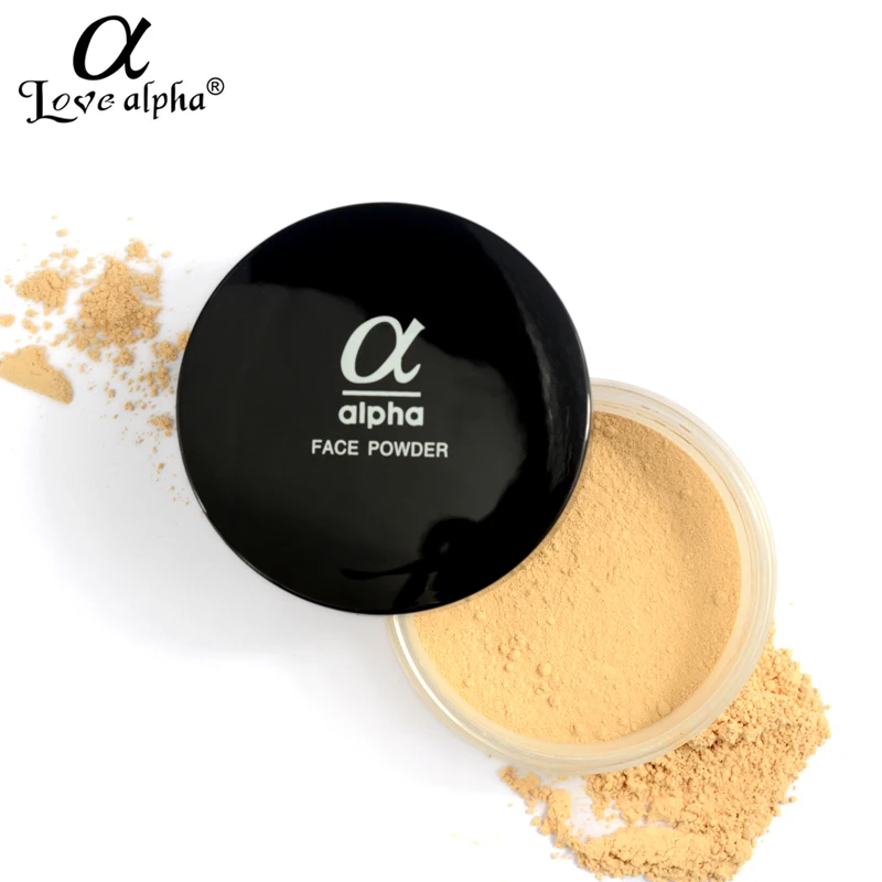 

LOVE ALPHA Face Powder Long Lasting Loose Powder Makeup Translucent Natural Mineral Ingredient Compact Setting Waterproof Puff