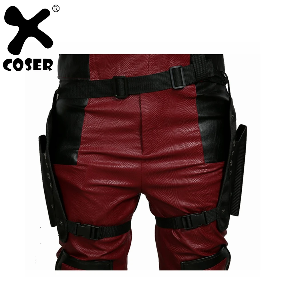 XCOSER Дэдпул 2 Косплей Новый ремень и тактическая сумка для ног карманы кобура WCS