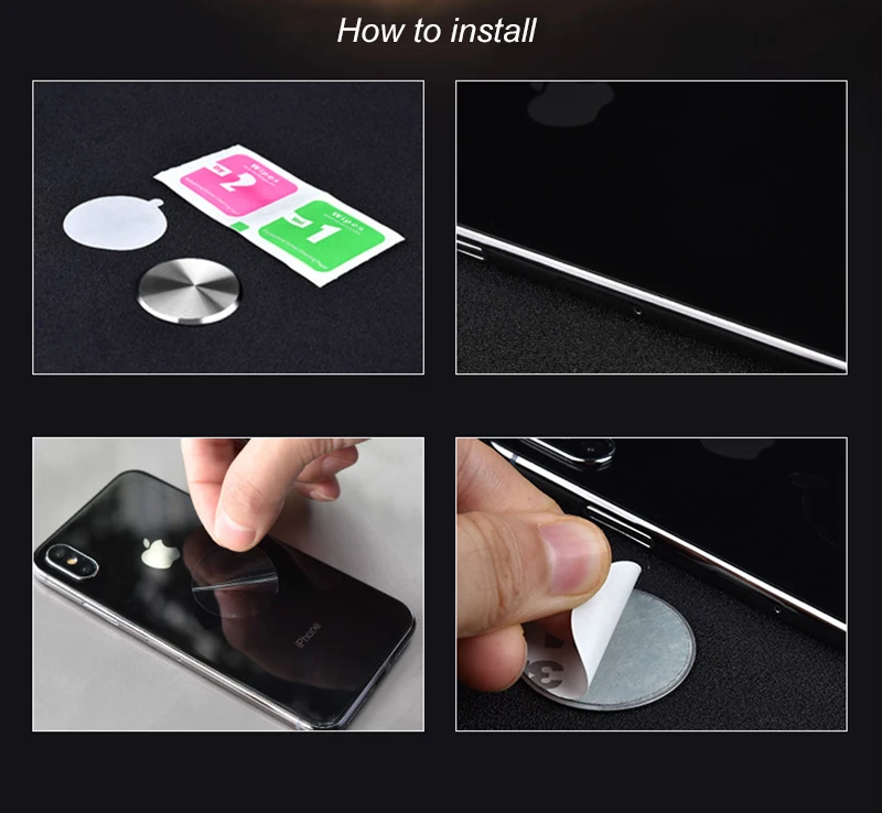 Универсальная клейкая металлическая пластина, монтажные комплекты, наклейки, универсальные диски, магнитная накладка, совместимая с магнитным автомобильным держателем для телефона