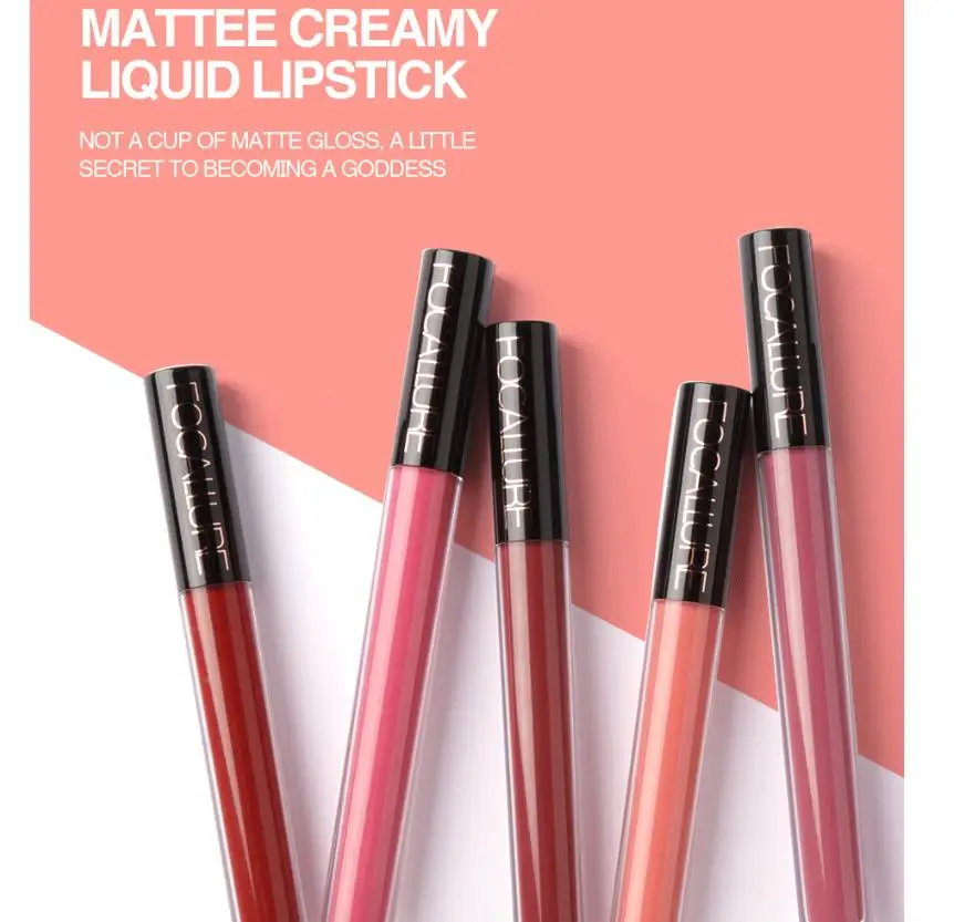 

FOCALLURE Nourishing moisturizing lipstick Matte Non-stick cup does not fade long-lasting liquid lipstick