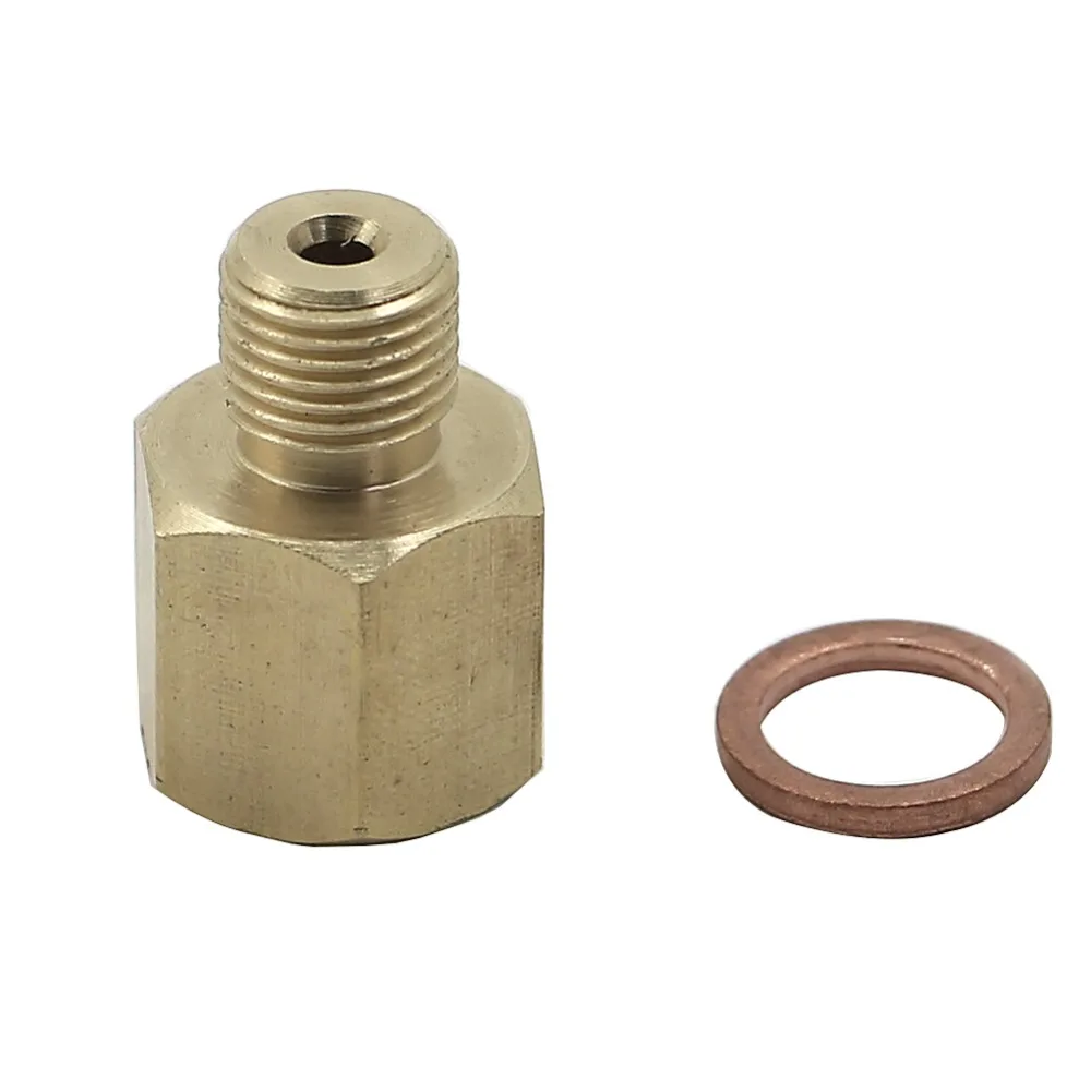 

2265 Metric Adapter / Oil Pressure 1/8" NPT Female to M10 X 1 Male For Chevrolet Corvette Silverado 1500 Corvette Porsche 911