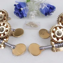 3/4 бас Peg металлический корпус приятный узор прочный* 3/4 двойные басовые Металлические колышки. Позолоченный, очень приятная отделка