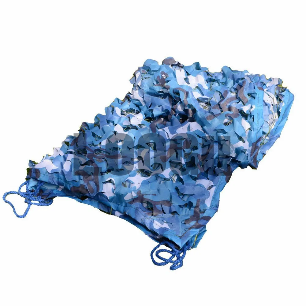 

VILEAD 3M*3M Sea Blue Military Camouflage Netting decoration Ocean Blue Camo net sun shade net Hunting Net