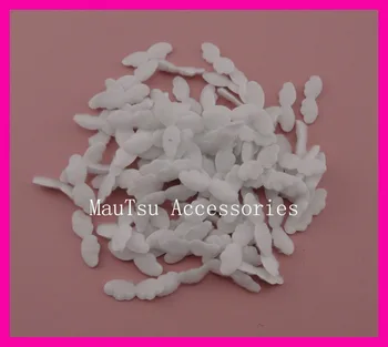 

200PCS 1.0cm*2.8cm White Chunky doublesides Lint Angel Wing Applique,Velvet Chuny Angeltee Patches for Handcraft accessories