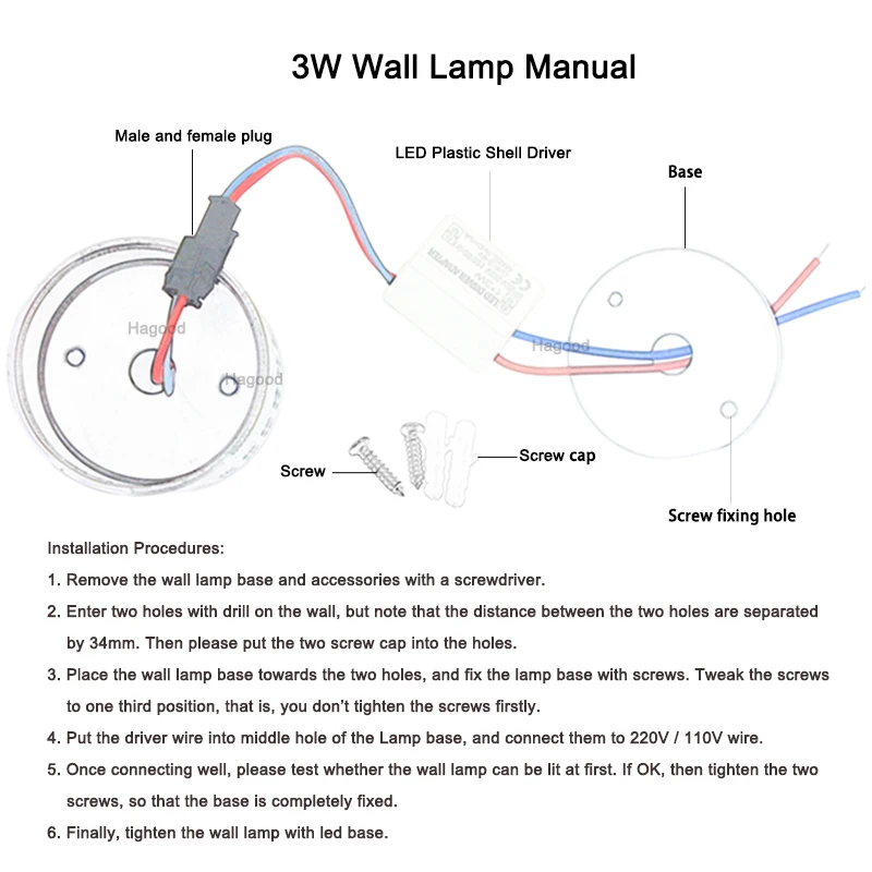 LED Wall Lamp Sconce (2)