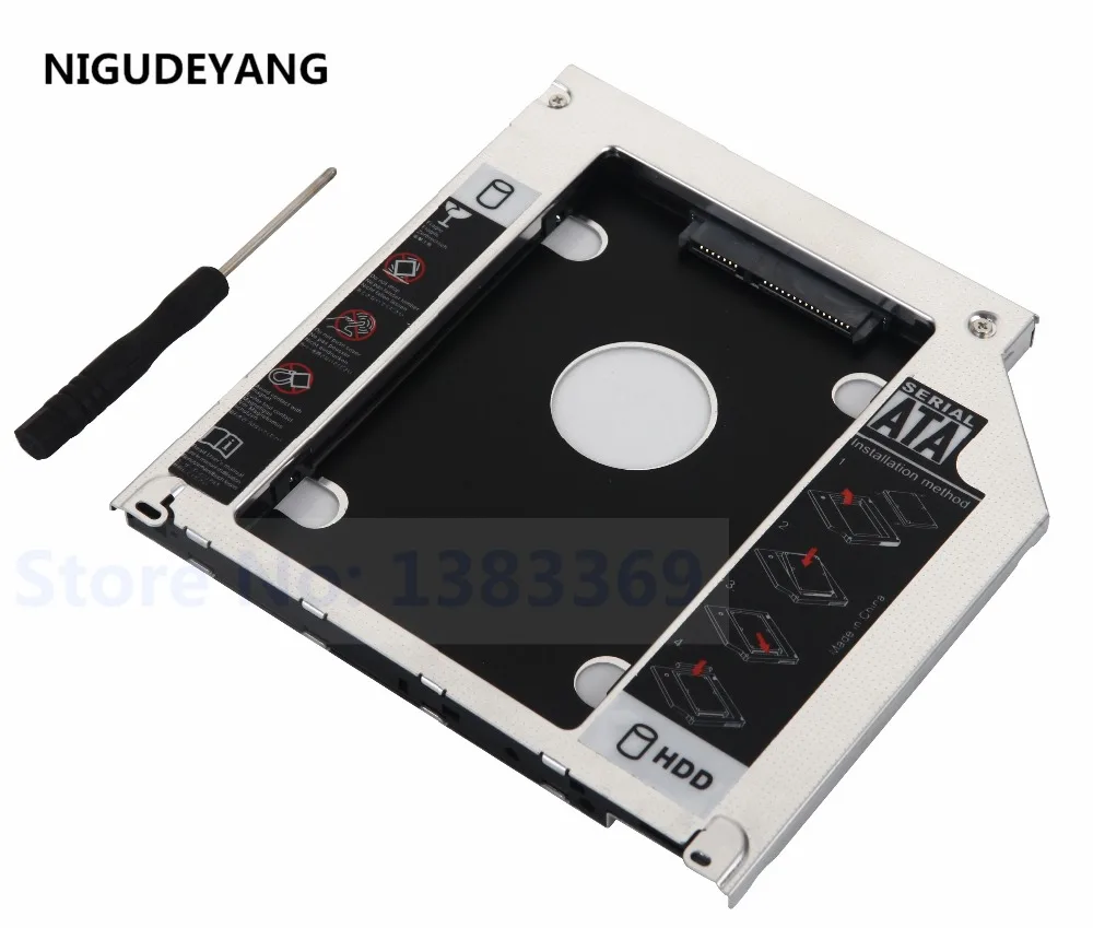 

2nd HDD SSD Caddy 9.5mm Second SATA 2.5" Hard Disk Drive Enclosure for Apple Macbook Pro A1297 A1278 A1286