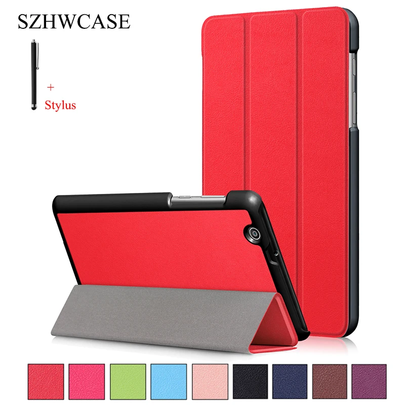 

For Huawei Mediapad T3 7 3G BG2-U01 Case Cover For Huawei Mediapad T3 7 inch Tablet Cpad Flip Stand Leather Shell+Stylus
