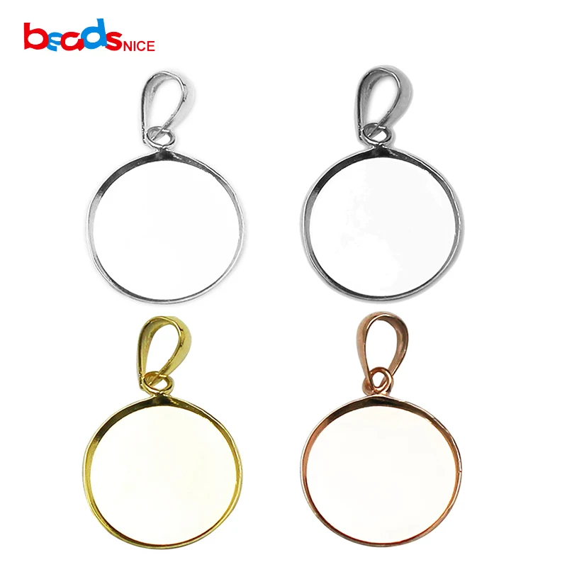 

Pure 925 Sterling Silver Pendant Tray Round Bezel Pendant Blanks Silver Circle Bezel Setting DIY Supplies Findings ID27603