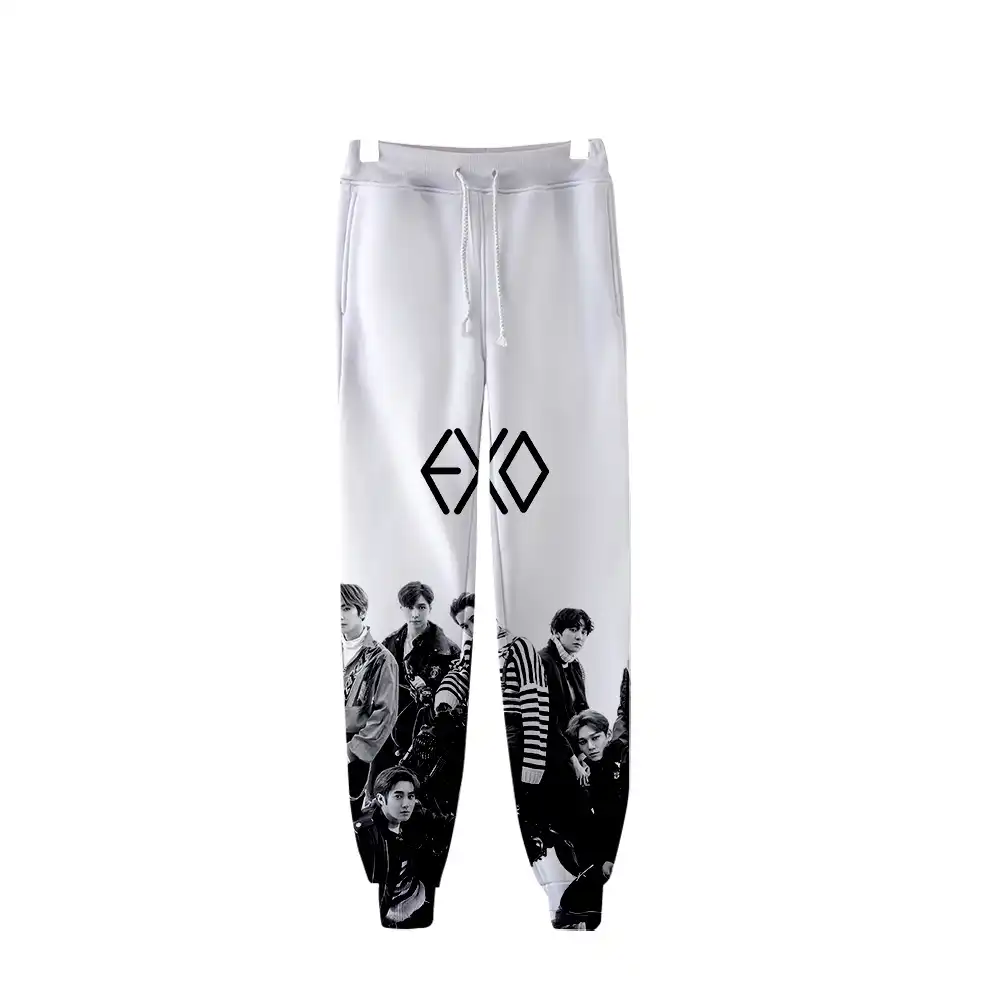 Джоггеры EXO Love Shot с 3D принтом для мужчин и женщин модные уличные спортивные штаны