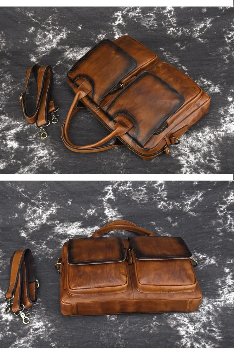 AETOO кожа ретро первый слой кожаный портфель мужская кожаная мужская сумка сечение деловая сумка посыльного плеча