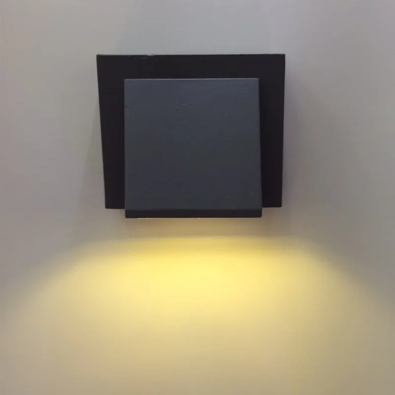 Алюминий Открытый водонепроницаемый IP65 Крытый настенный светильник LED белый