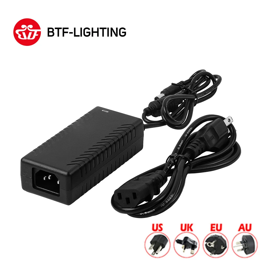 12 В в 5A питание AC110-240V для SMD 5050 3528 светодиодные ленты свет Великобритания/США/ЕС/AU