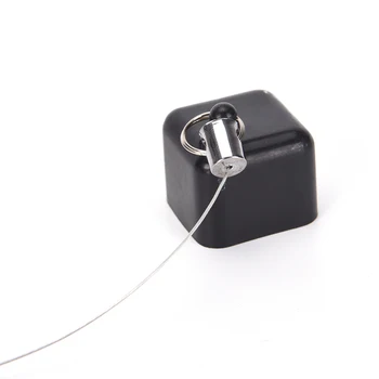

New 1Pc Extensible Billiards Snooker Pool Cue Chalk Retractable Wire Drawing Silver Belt Clip Retractable Chalk Holder