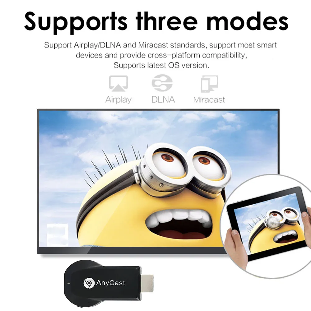 AnyCast M2 Plus HD 1080P ТВ-палка Беспроводной Wi-Fi дисплей ключ DLNA Airplay Miracast для IOS Android телефонов