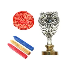 Подпись индивидуальная восковая печать комплект печатей пламя металлический Дракон ручка подарок Винтаж посылка свадебные приглашения конверт печать штамп