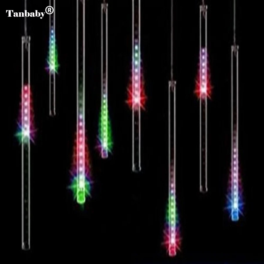30 см 50 см 8 трубка метеоритный дождь труба снегопад светодиодный свет для рождества Валентина праздник дерево садовое украшение